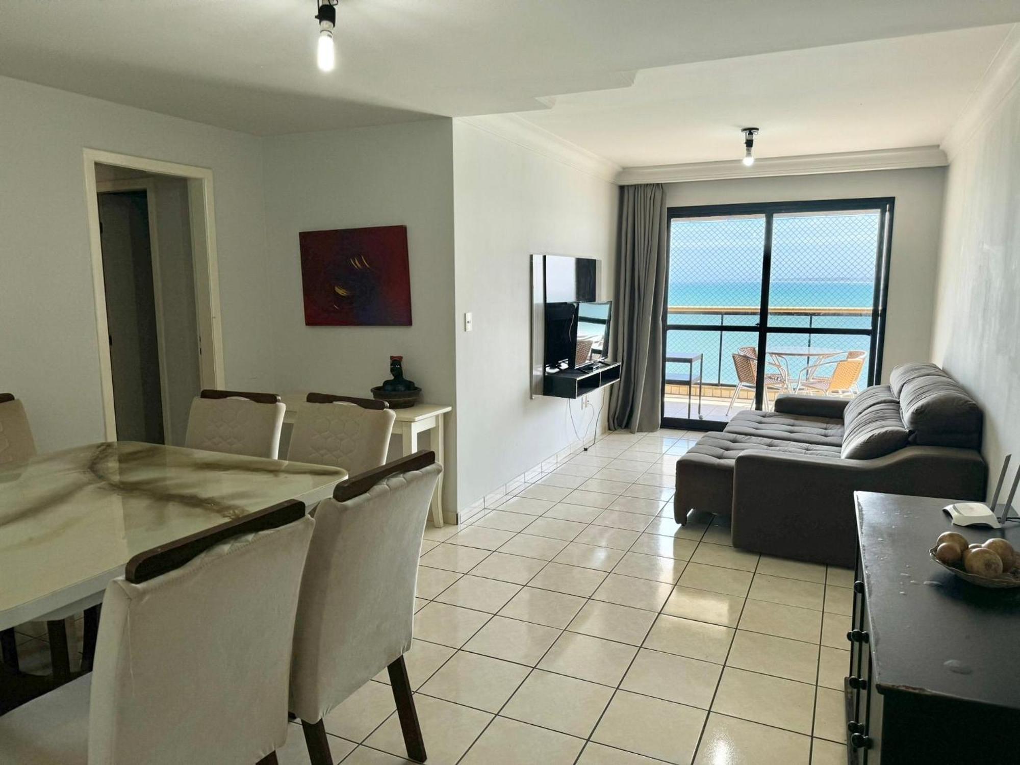 Praia Do Morro - Apt. Canto Nobre, Frente Total Para O Mar, 4 Quartos 1 Vaga De Garagem, 2 Banheiros 瓜拉派瑞 外观 照片